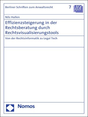 cover image of Effizienzsteigerung in der Rechtsberatung durch Rechtsvisualisierungstools